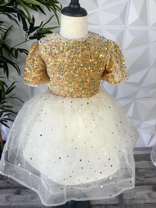 Gold Sequins Gown